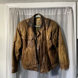 Vintage New Zealand Outback genuine leather jacket size 40 copper collection